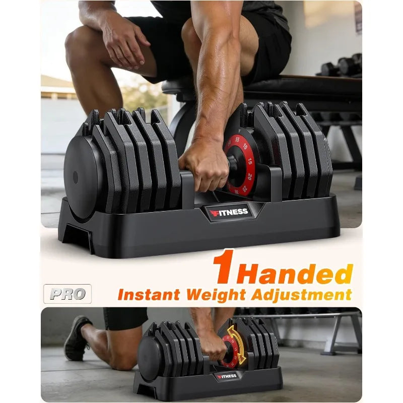 Rendpas Adjustable Dumbbells Set Of 2 Quick-Lock