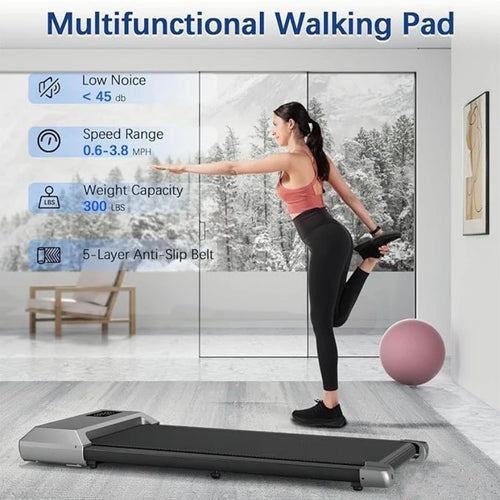 300lbs Treadmill  Walking Pad Digital Data Display