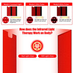 71" Red Light Sleeping Bag Full Body