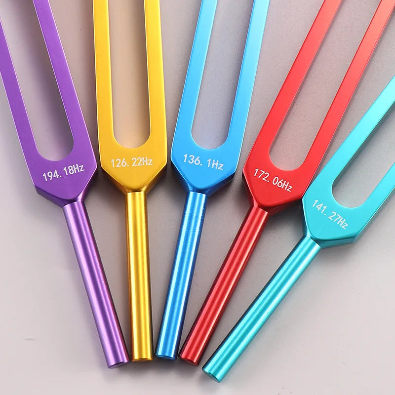 Colorful Chakras Tuning Fork Sets Diapason Healing