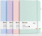 4-Pack A5 Lined Journal Notebook, 180 Pages