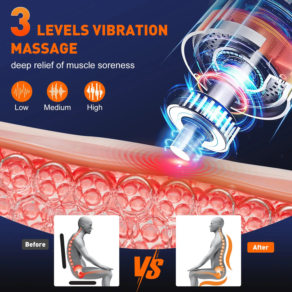 Cordless Heated Waist Massager With Vibration