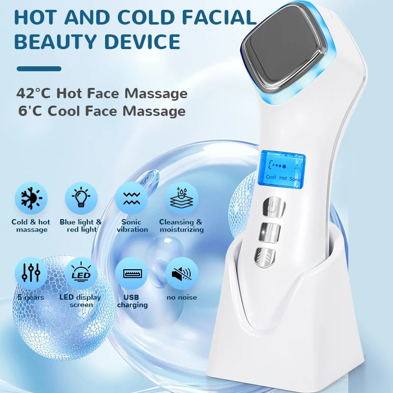 Hot, Cold Face Device Red Blue Light