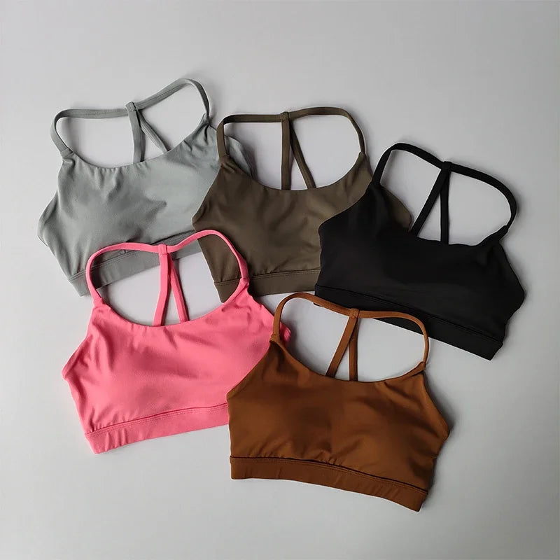 Women's Sexy Back Push-Up Sports Bra