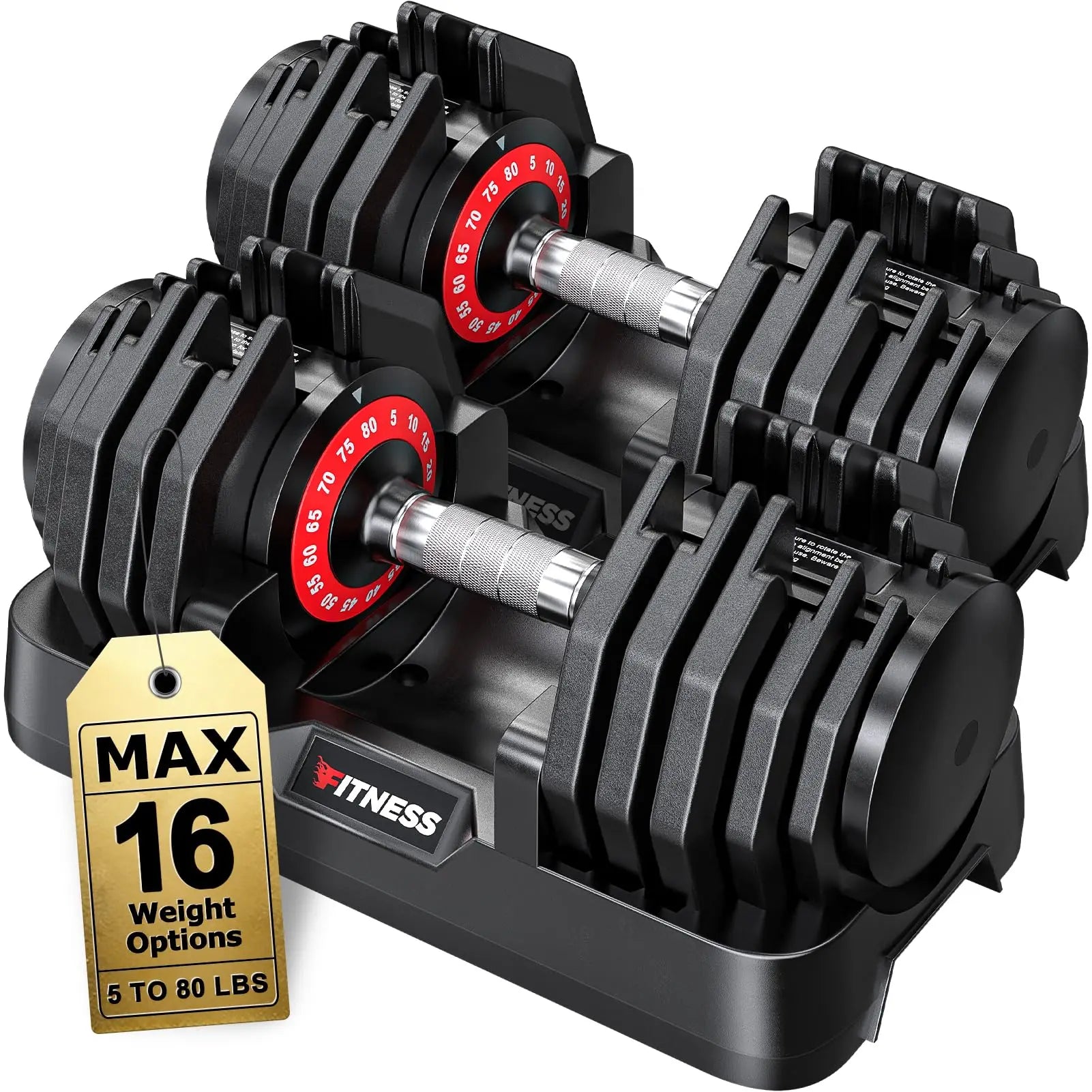 Rendpas Adjustable Dumbbells Set Of 2 Quick-Lock