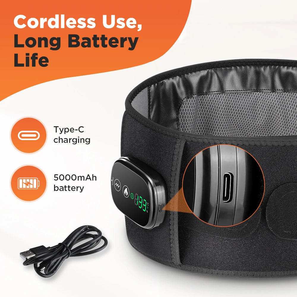 Cordless Heated Waist Massager With Vibration