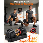 Rendpas Adjustable Dumbbells Set Of 2 Quick-Lock