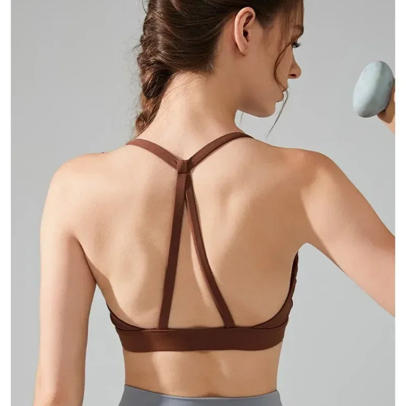 Women's Sexy Back Push-Up Sports Bra