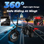 LELEKUAI 500W Adult, 14 Inch Electric Bike,