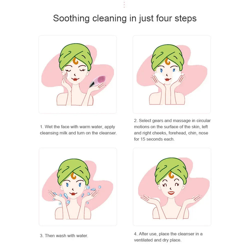 Mini Rechargeable Ultrasonic Pore Facial Cleaner