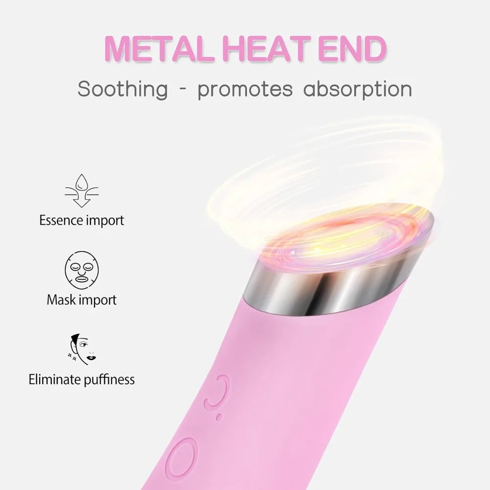 Rechargeable Silicone Face Scrubber With Heat Massage