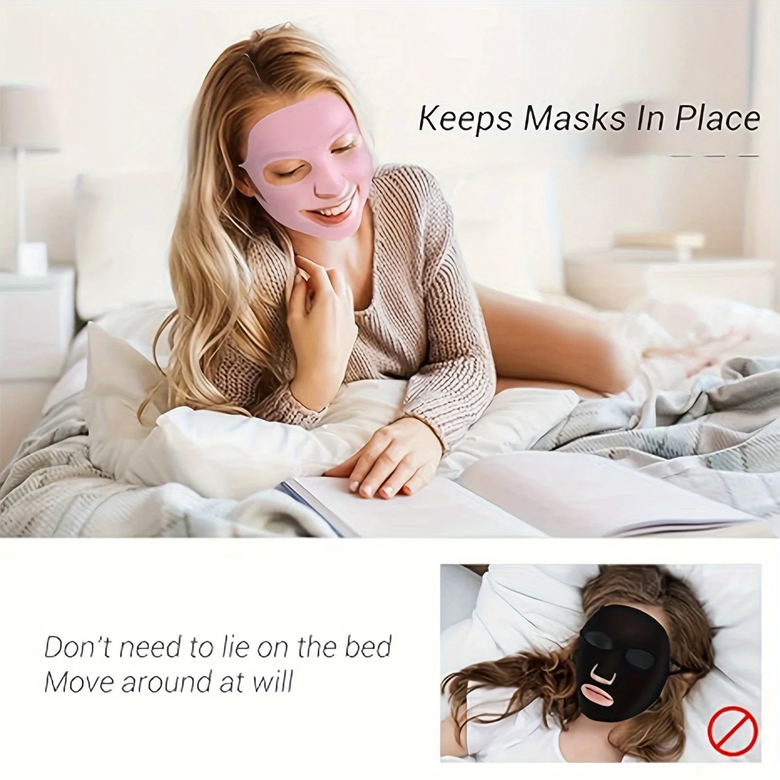 1PC Silicone Facial Mask  Moisturizing-Reusable